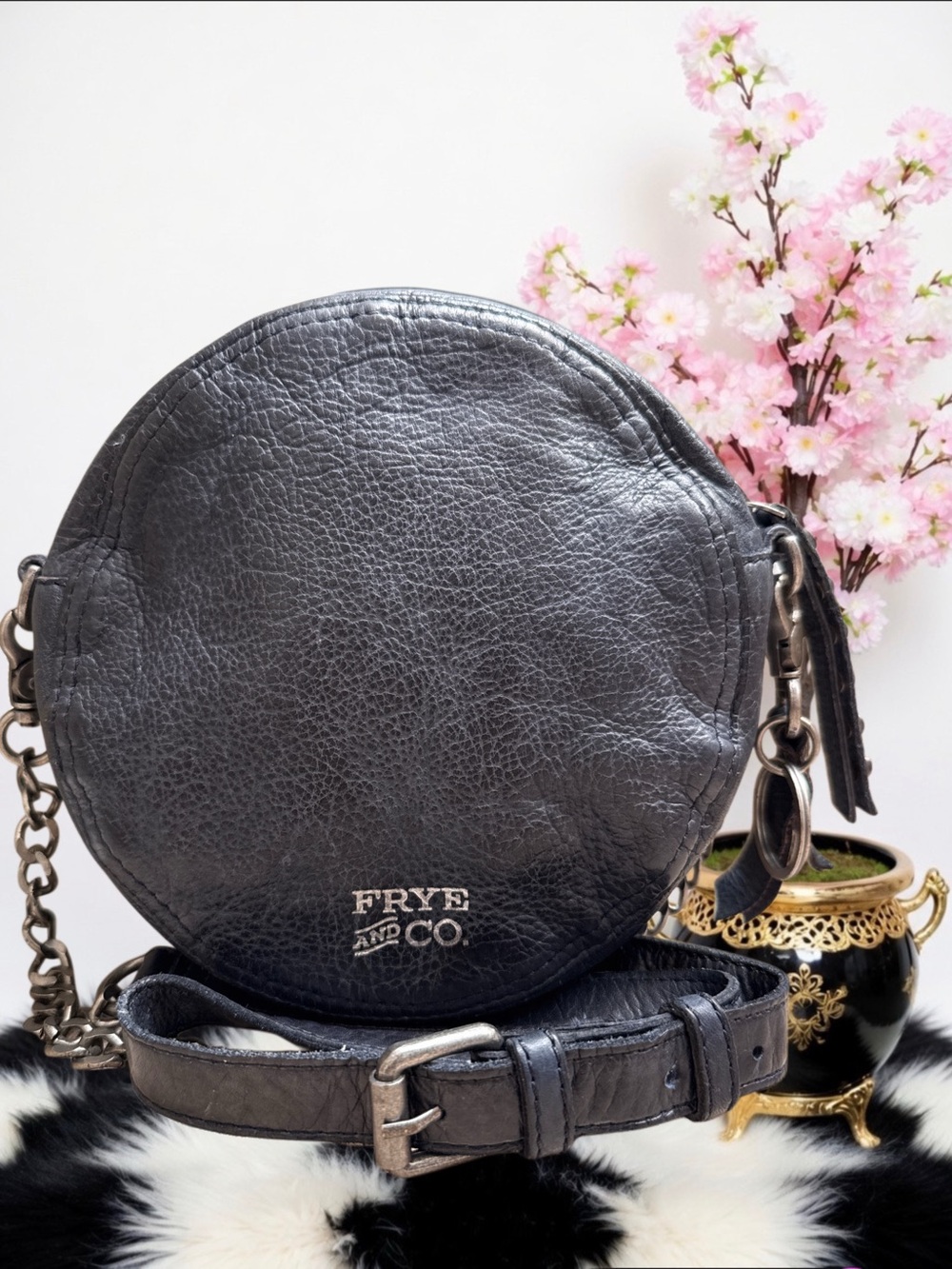 FRYE AND CO. RILEY LEATHER CROSSBODY BAG